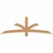 Ekena Millwork Davenport Timber Gable Bracket, Western Red Cedar, 72"W x 24"H x 1 1/2"D x 3 1/2"F, 8/12 Pitch GBW072X24X0204DAV00SWR - alternate 1